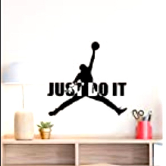 Jumpman Wall Decal Just Do It Michael Jordan - pink - Picture 1 of 3